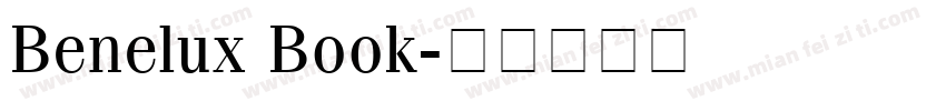 Benelux Book字体转换